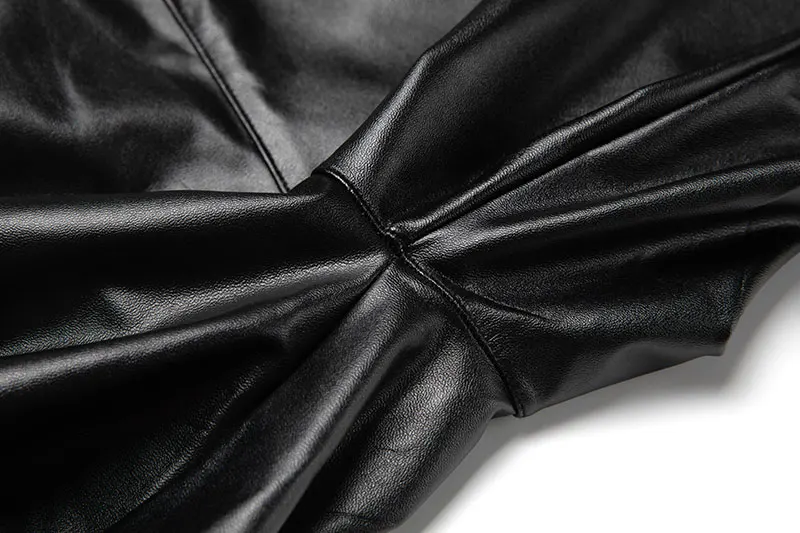 High Waist Faux Leather Leggings Women Thick Non See-through PU Leggings Sexy Hip Push Up Slim Pants Fitness Panties Butt Lifter