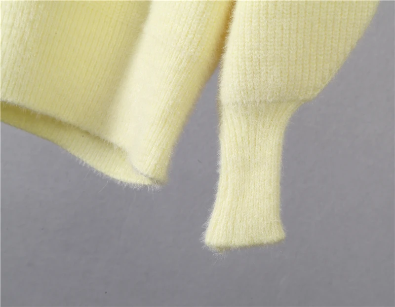 Hirsionsan Soft Loose Knitted Cashmere Sweaters Women 2023 New Winter Loose Solid Female Pullovers Warm Basic Knitwear Jumper