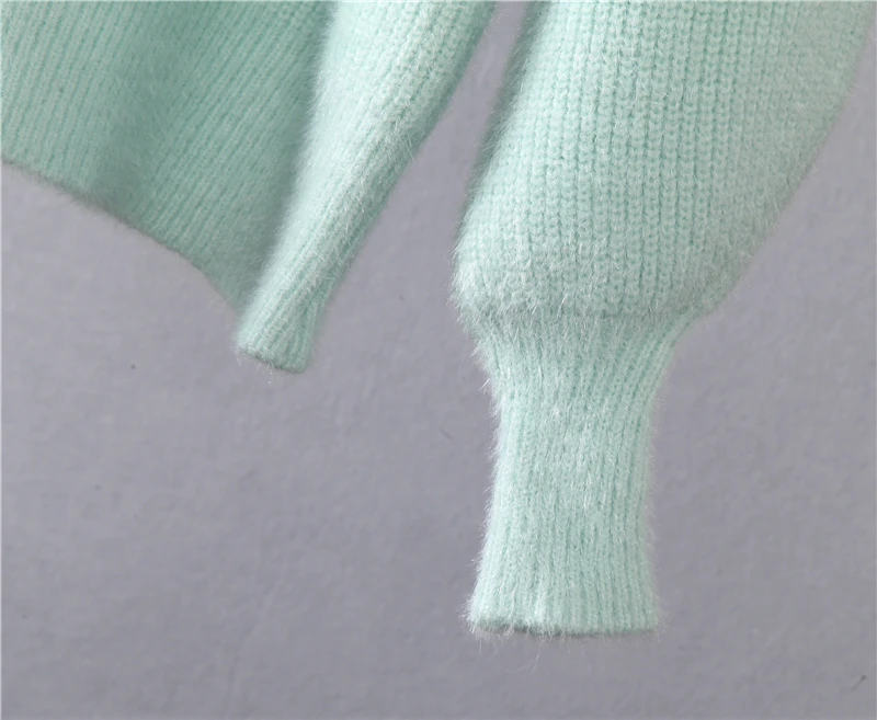 Hirsionsan Soft Loose Knitted Cashmere Sweaters Women 2023 New Winter Loose Solid Female Pullovers Warm Basic Knitwear Jumper