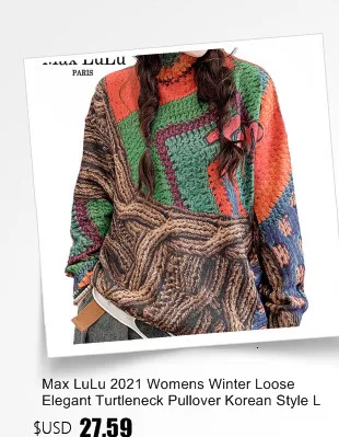 Amax LuluE 2026 Winter Ladies Harajuku Cartoon Knitwear Womens Fashion Printed Patchwork Leisure Sweaters Loose Punk Cardigans