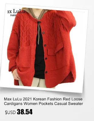 Amax LuluE 2026 Winter Ladies Harajuku Cartoon Knitwear Womens Fashion Printed Patchwork Leisure Sweaters Loose Punk Cardigans