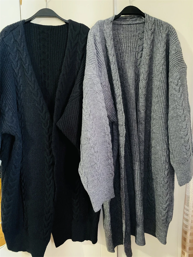 LMQ NEW Women Korean Casual Long Sweater Cardigan Soft Comfortable Solid Free Size Loose Long Sleeve Female Bat Sleeve Knitted