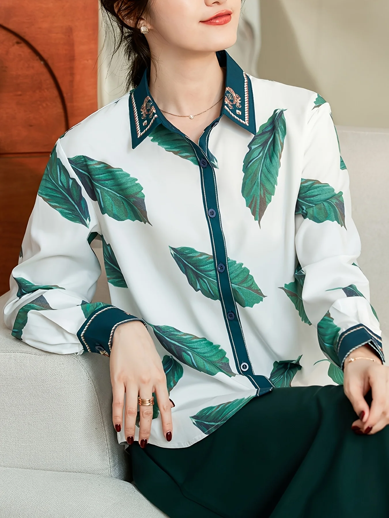 2025 Spring ladies shirts New elegant Women Blouses Long Sleeve Button-Down Tops blusa mujer