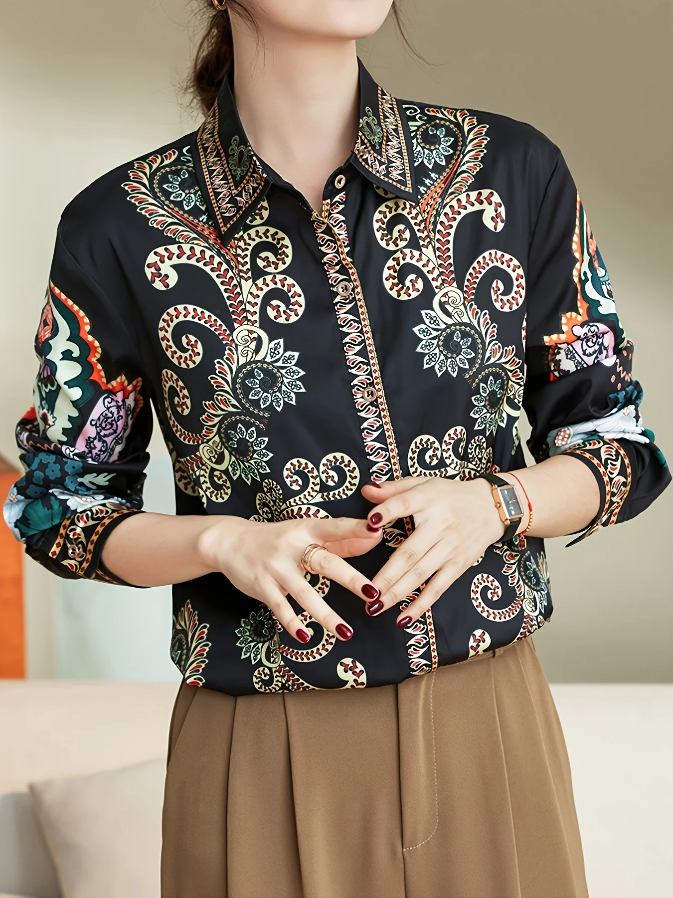 2025 Spring ladies shirts New elegant Women Blouses Long Sleeve Button-Down Tops blusa mujer