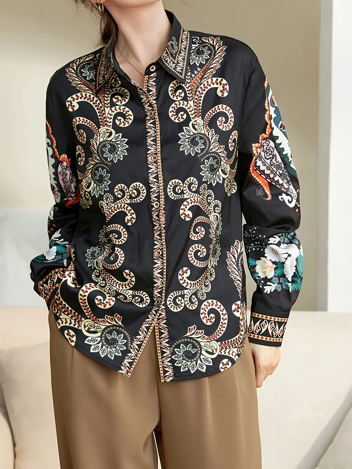 2025 Spring ladies shirts New elegant Women Blouses Long Sleeve Button-Down Tops blusa mujer