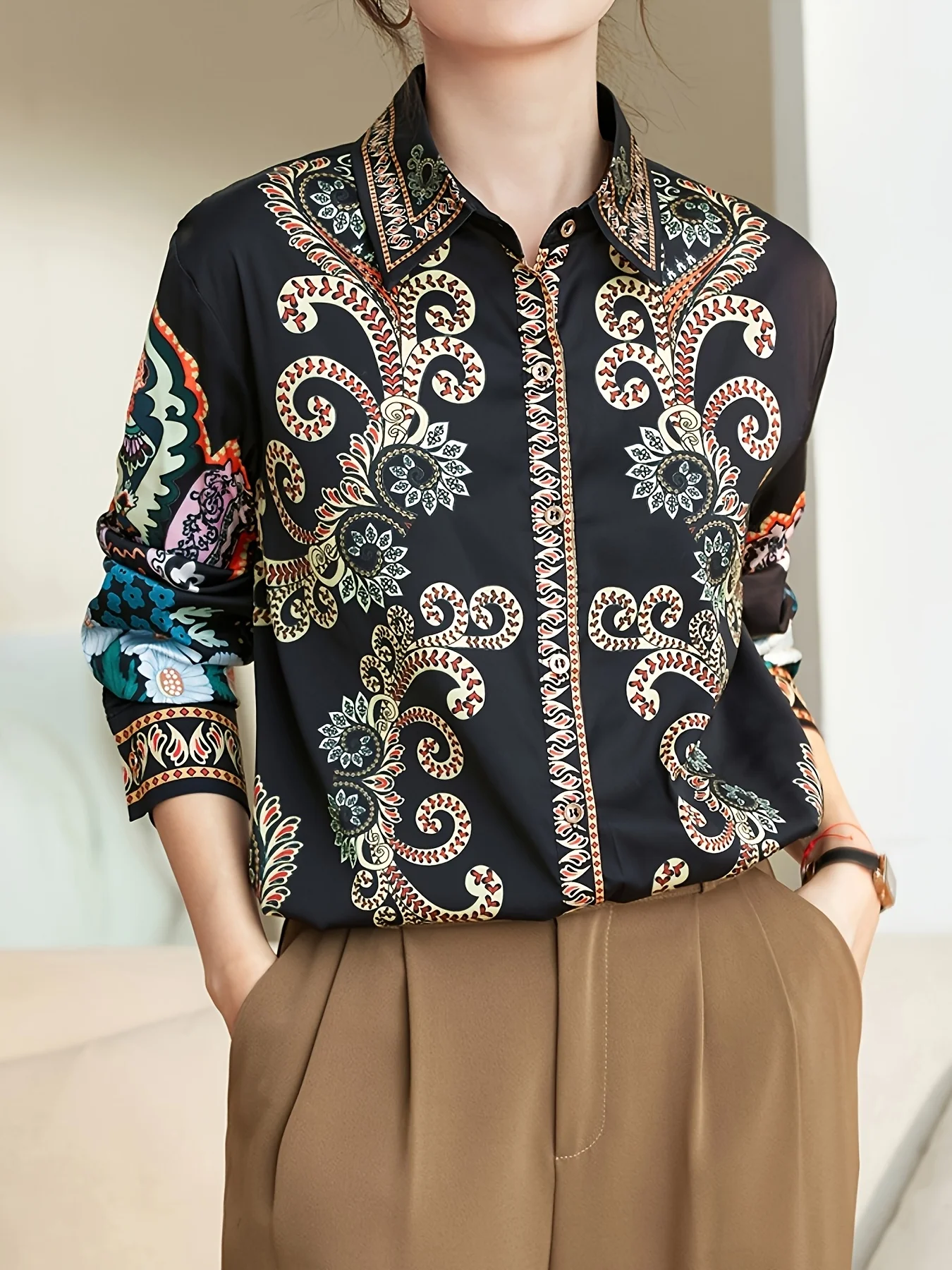 2025 Spring ladies shirts New elegant Women Blouses Long Sleeve Button-Down Tops blusa mujer