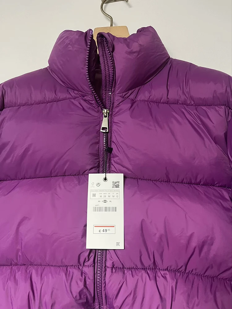 Vintage Women Brown Warm Puffer Jackets 2023 Winter Fashion Ladies Elegant Short Parka Casual Female Chic Green Outerwear