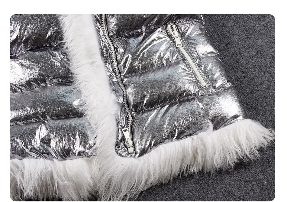 Maomaokong 2026 Women Winter Natural Real Fur Collar Thick White Duck Down Jacket Luxury Female Clothes Outerwear Puffer Coat