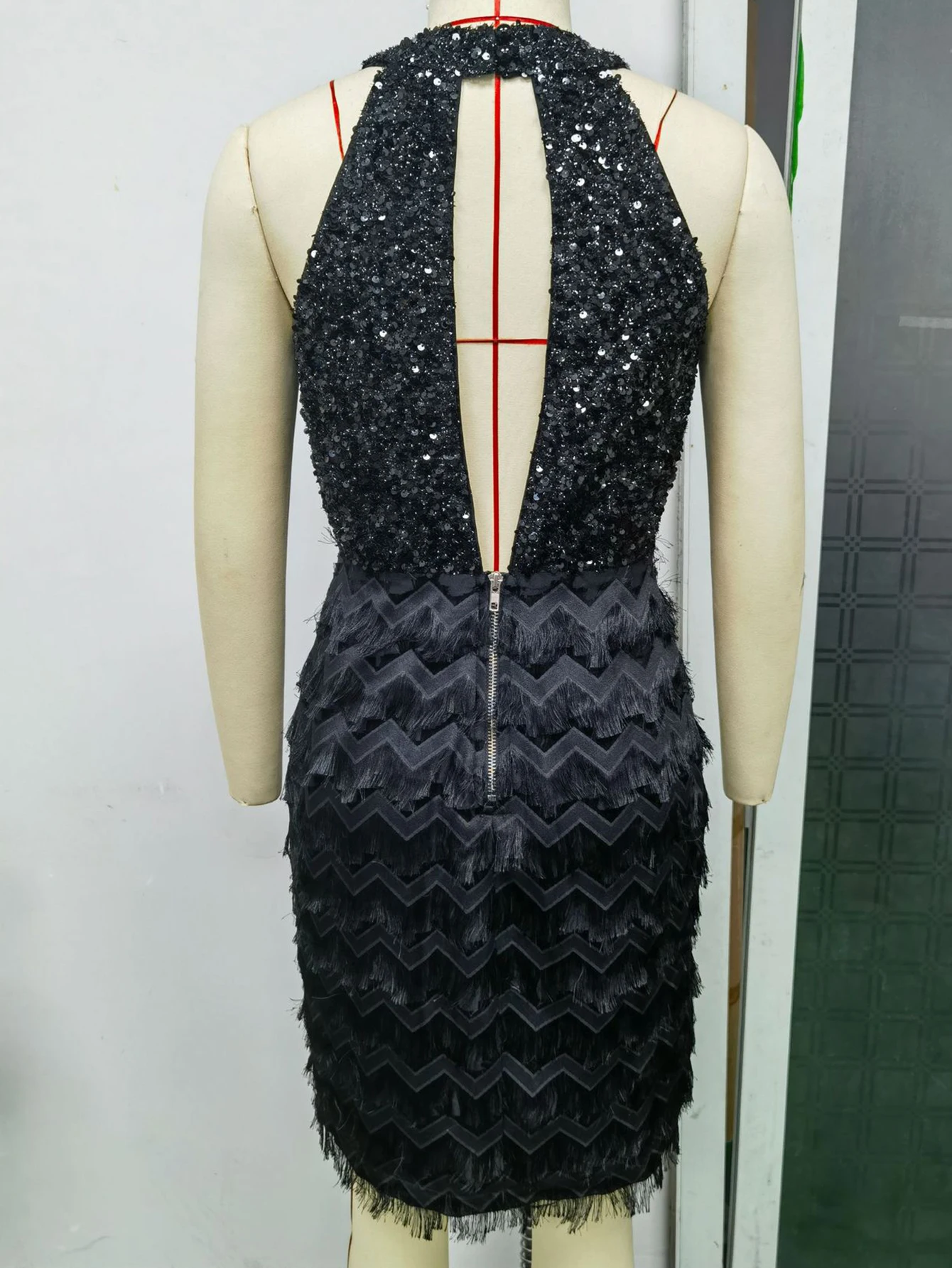 Sexy vintage Sequin mini Summer Dress Women 2026 Elegant Prom Evening Party Dresses Backless Tassel Shiny Bodycon Dress Vestidos