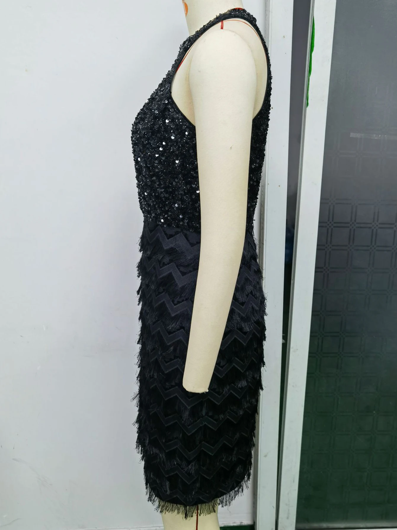Sexy vintage Sequin mini Summer Dress Women 2026 Elegant Prom Evening Party Dresses Backless Tassel Shiny Bodycon Dress Vestidos