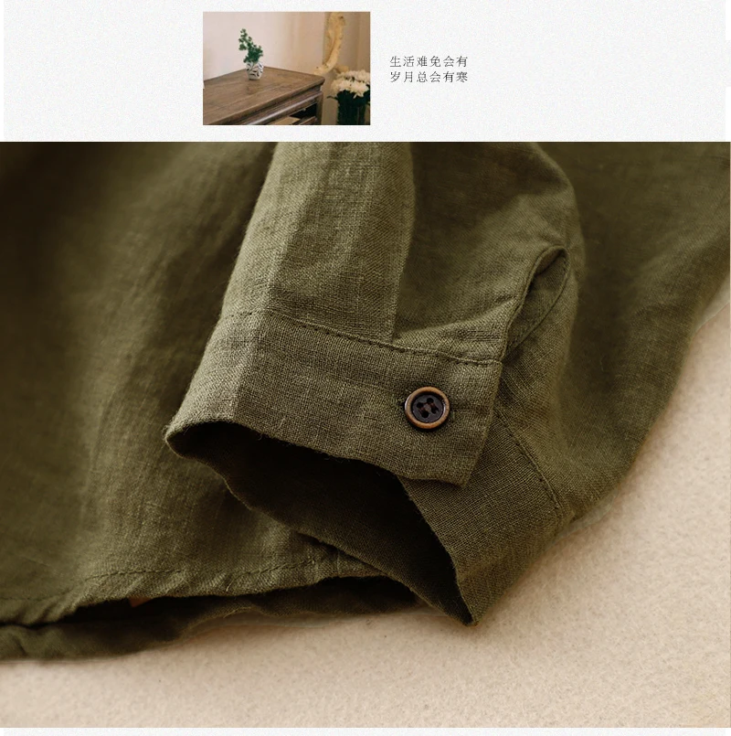 Women Long Sleeve Casual Shirt New Arrival 2023 Autumn Vintage Style Solid Color All-match Loose Female Cotton Tops Shirts B2936