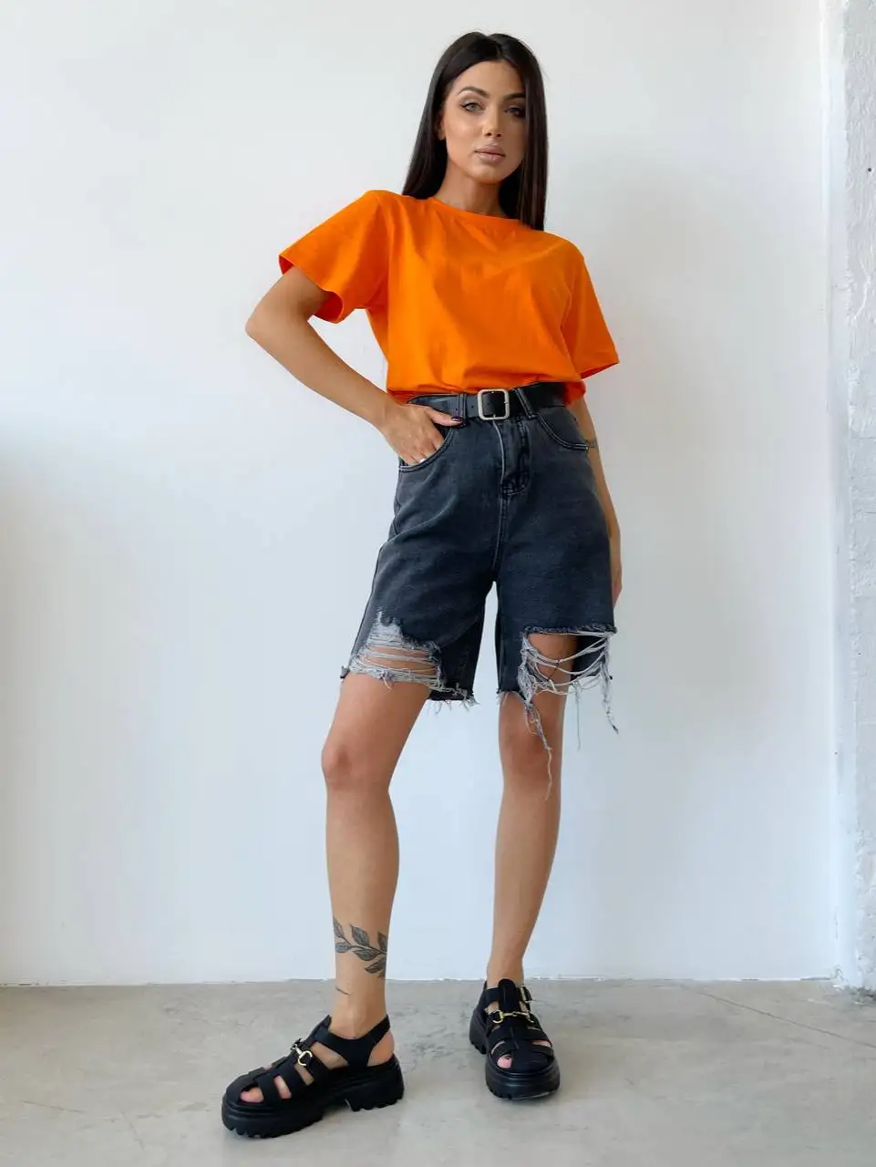 Hirsionsan 100% Cotton T Shirt Women 2024 Summer New Oversized Solid Tees Casual Basic Loose Tshirt Chic O Neck Female Tops