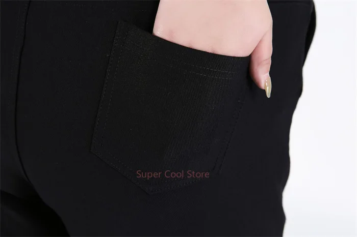 Woman Elegant Pants 140KG 5XL 7XL 8XL 9XL Plus Size Lady Straight Business Trousers Black Girl Stretched Office Formal Clothing