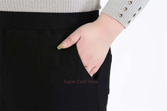 Woman Elegant Pants 140KG 5XL 7XL 8XL 9XL Plus Size Lady Straight Business Trousers Black Girl Stretched Office Formal Clothing