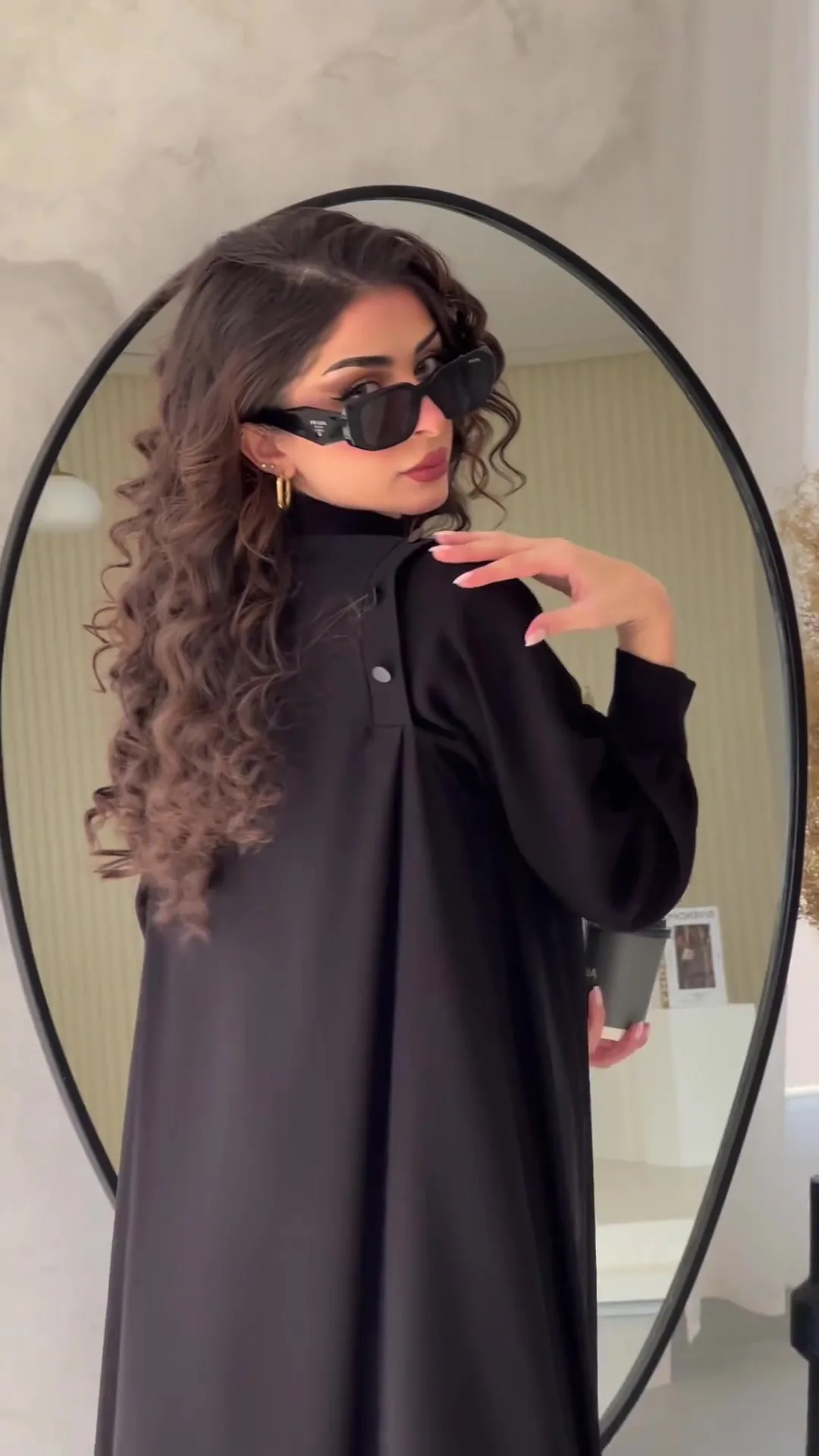 Long Abayas for Women Commuter Street Kaftan Plus Size Casual Abayas Solid Color Muslim Dress Women Musulmane Vestidos Largos