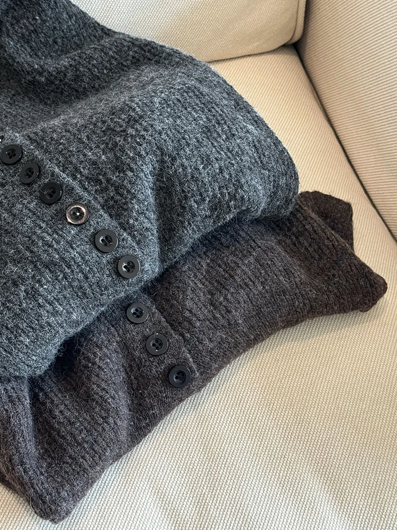 Women Two Pieces Suits O-Neck Knitted Cardigans With A-Line Long Skirt Winter Clothes Tops  Tracksuits Ladies Outfits