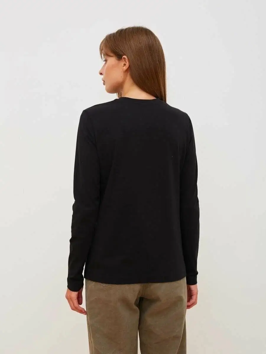Wolfeel Women's Spring Autumn 100% Cotton T-shirt Bottoming Basic Solid Lady Long Sleeve Loose Tops Shirts Oversized T Shirt
