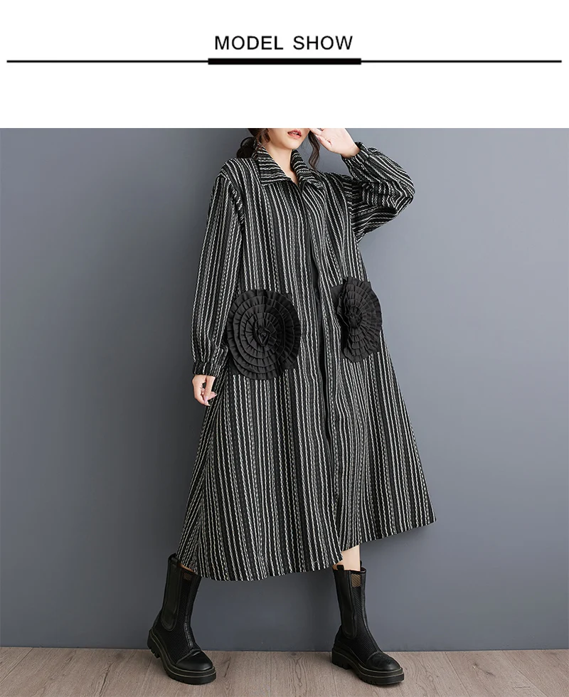 2026 Spring Autumn Oversized Vintage Stripe Long Trench Coat For Women Patchwork Floral Casual Loose Vintage Outerwear Cardigan