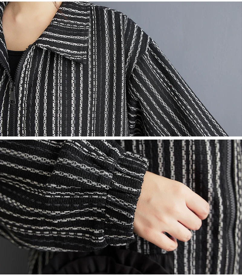 2026 Spring Autumn Oversized Vintage Stripe Long Trench Coat For Women Patchwork Floral Casual Loose Vintage Outerwear Cardigan