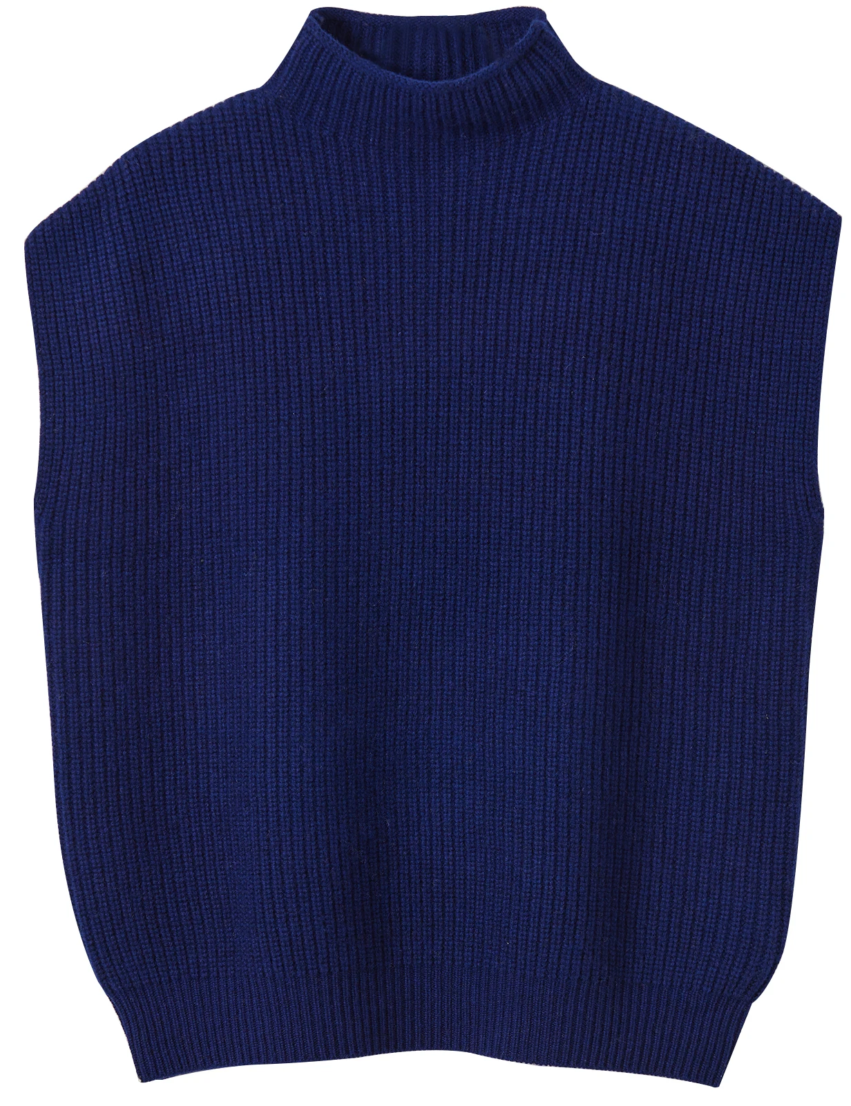 LONGMING Women's Vest Sweater 100% Merino Wool Sweater Vest Mockneck Fall Winter Warm Sleeveless Knitted Pullover Vest Classical