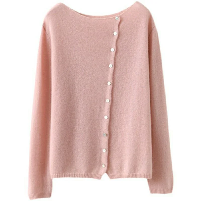 Autumn Winter Sweater Women Elegant Button Design Knitted Cardigans For Women Casual Sweaters