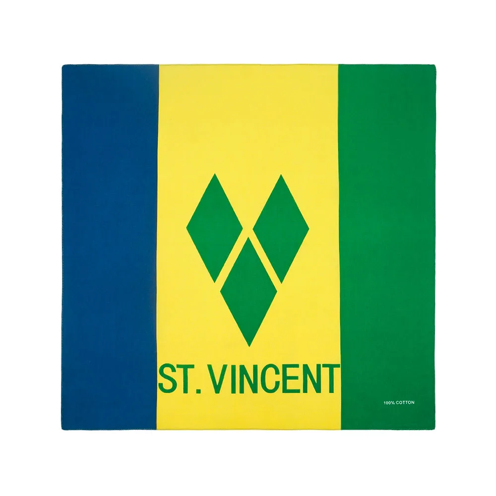 Square Running Headband Scarf Jamaica Flag Bandana 100% Cotton Biker Cycling Head Wrap Cowboy Kerchief Men Women Neck Accessary