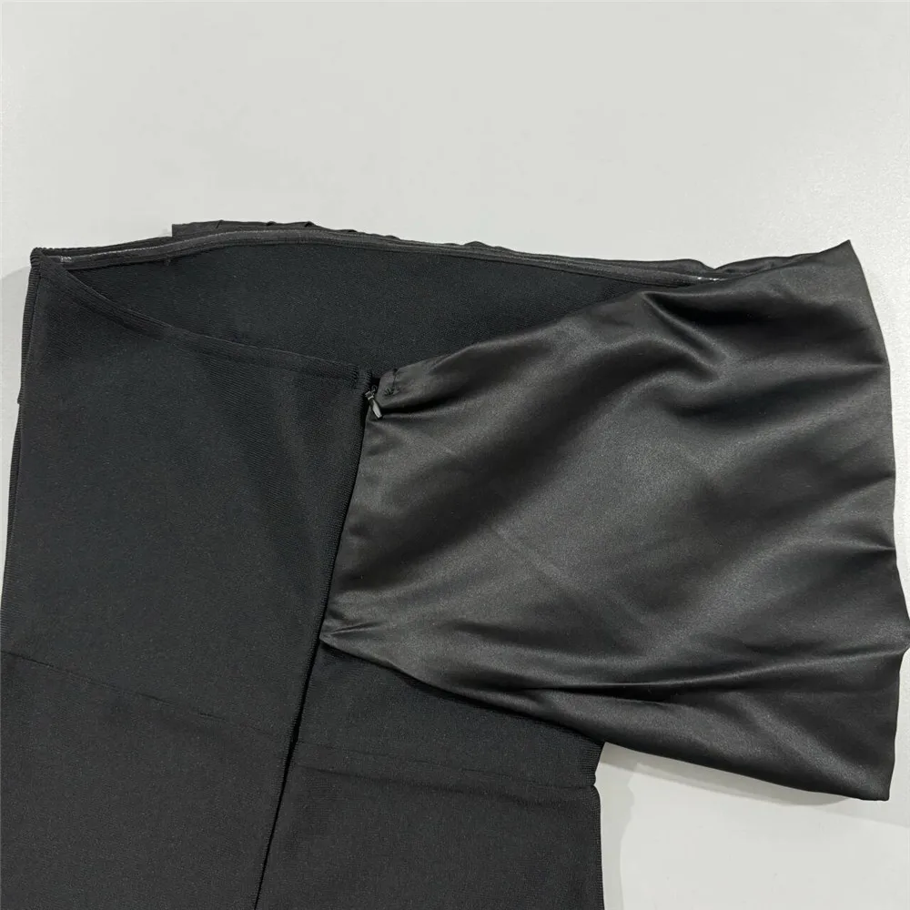 Women Sexy Off Shoulder Bandage Dress Beading Patchwork Clothes Club Party Celebrity Elegant Dresses