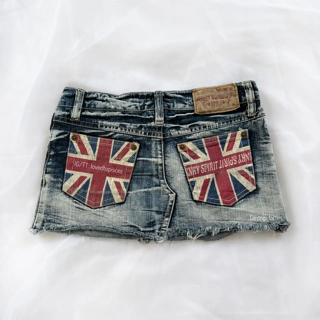 2000s Y2k Grunge Sexy Washed Denim Shorts Britain Harajuku Women Rider Motorcycle Hot melt Printing Shorts Low Waist Mini Skirts