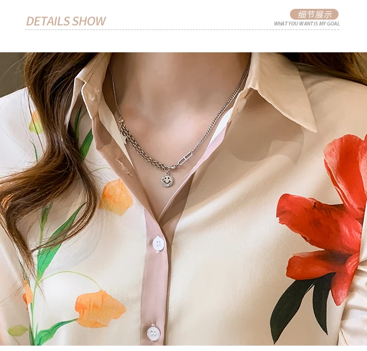 Fashion ladies shirts New elegant Women Blouses Long Sleeve Button-Down Tops blusa mujer