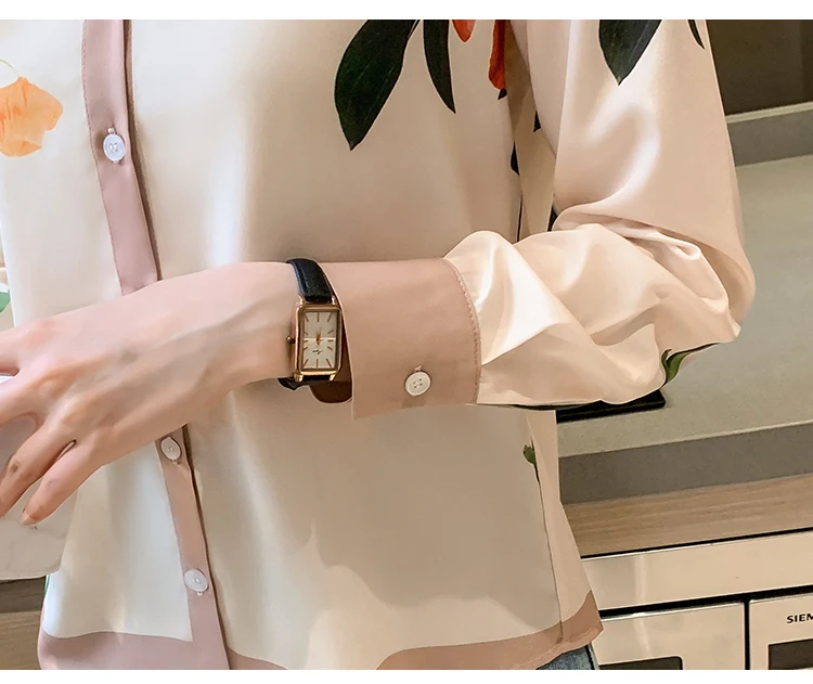 Fashion ladies shirts New elegant Women Blouses Long Sleeve Button-Down Tops blusa mujer