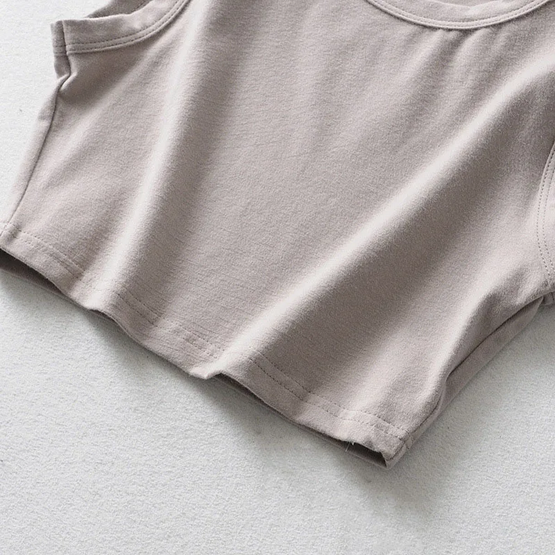 2024 Summer vintage white crop tops women biker black punk sexy tank top korean streetwear cropped sleeveless top feminino