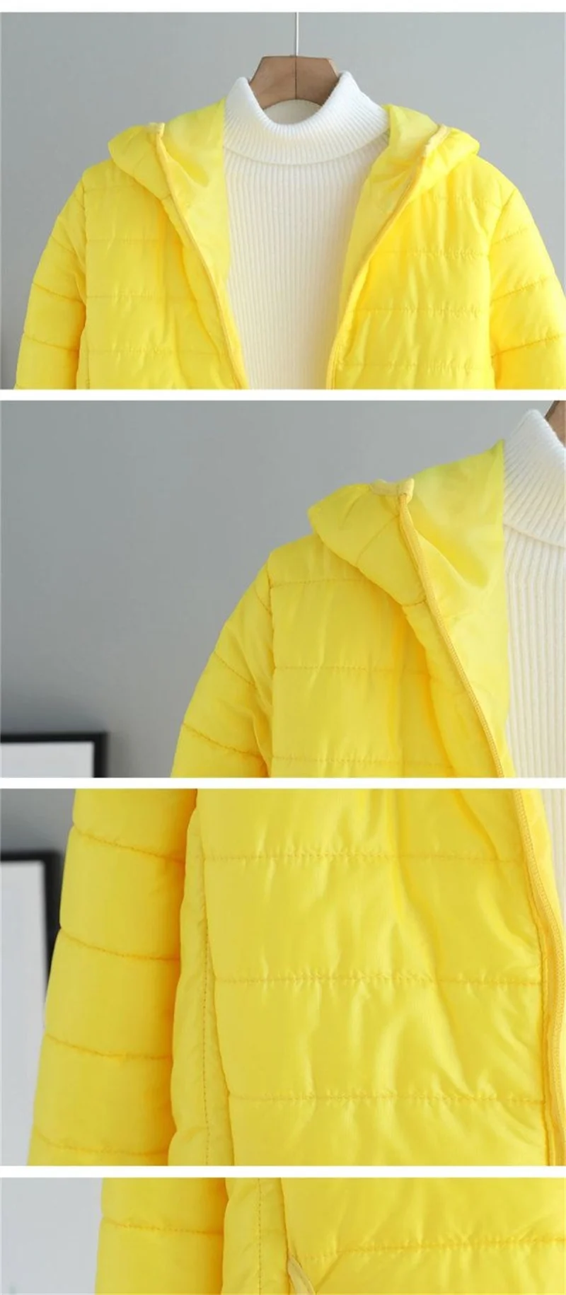 Women Jacket Autumn Winter Parkas 2024 New Female light Thin Down Cotton Coat Ladies Casual Hooded Short Warm Basic Overcoat