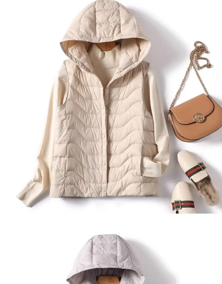 New2026 Autumn Winter Korean Hooded Down Cotton Vest Women Long Loose Casual Sleeveless Warm Waistcoat Female Parkas Jacket Tops