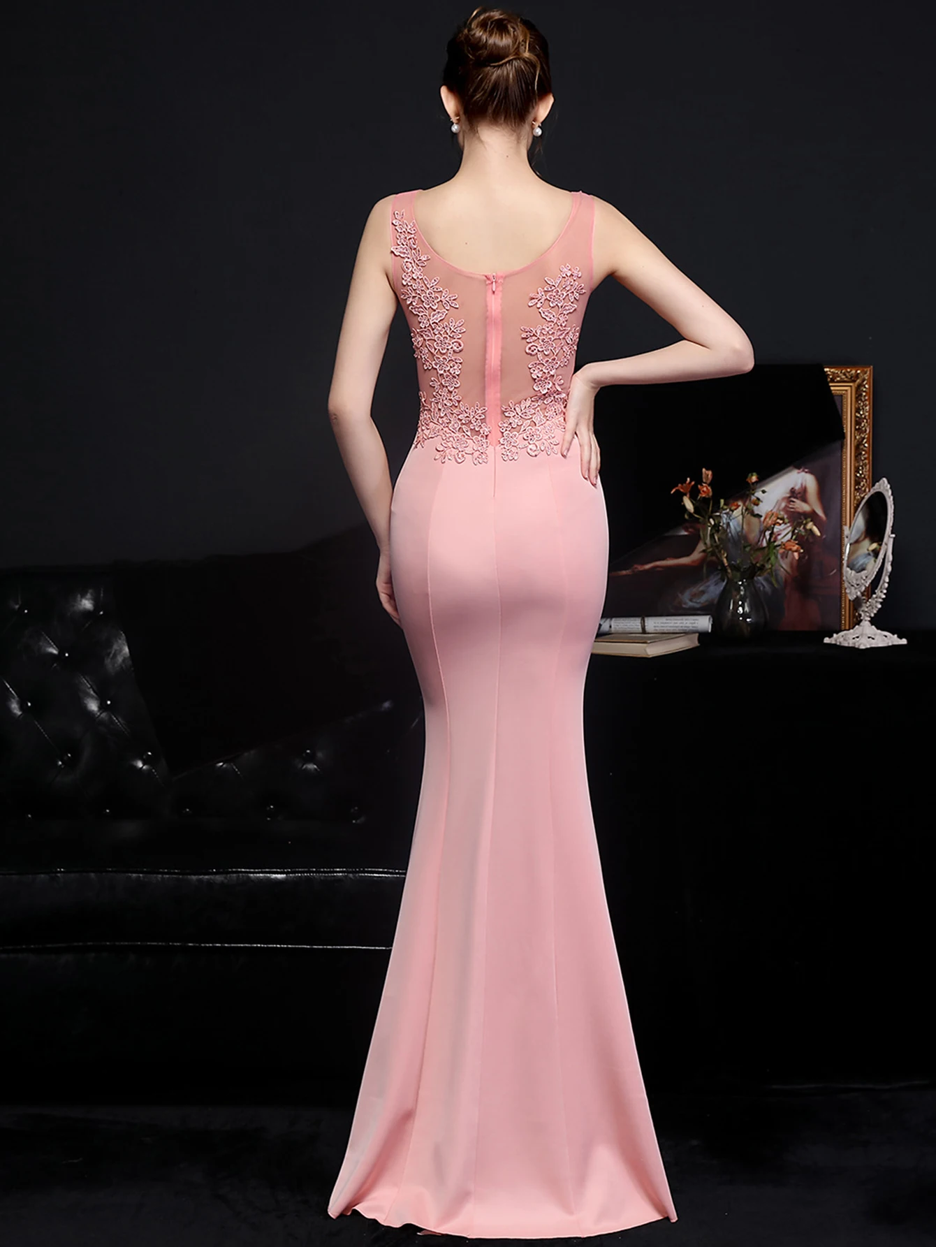 Sexy See Through Mesh Maxi Summer Dress Women Elegant Wedding Prom Lace Dresses Luxury Long Rhinestone Evening Dresses Vestidos