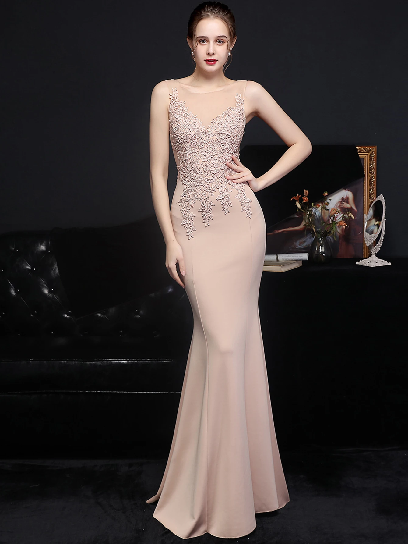 Sexy See Through Mesh Maxi Summer Dress Women Elegant Wedding Prom Lace Dresses Luxury Long Rhinestone Evening Dresses Vestidos