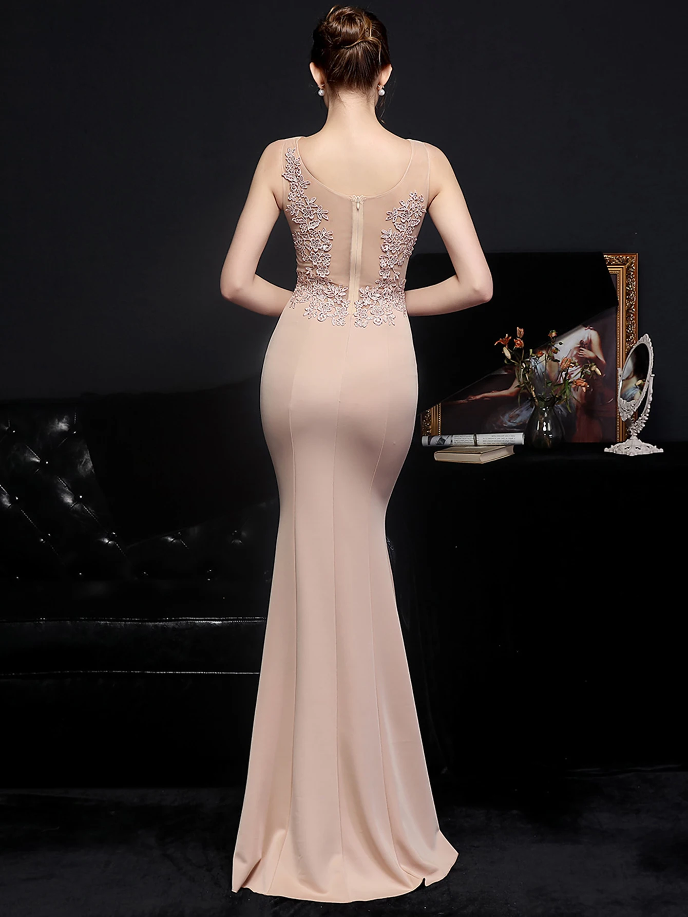 Sexy See Through Mesh Maxi Summer Dress Women Elegant Wedding Prom Lace Dresses Luxury Long Rhinestone Evening Dresses Vestidos