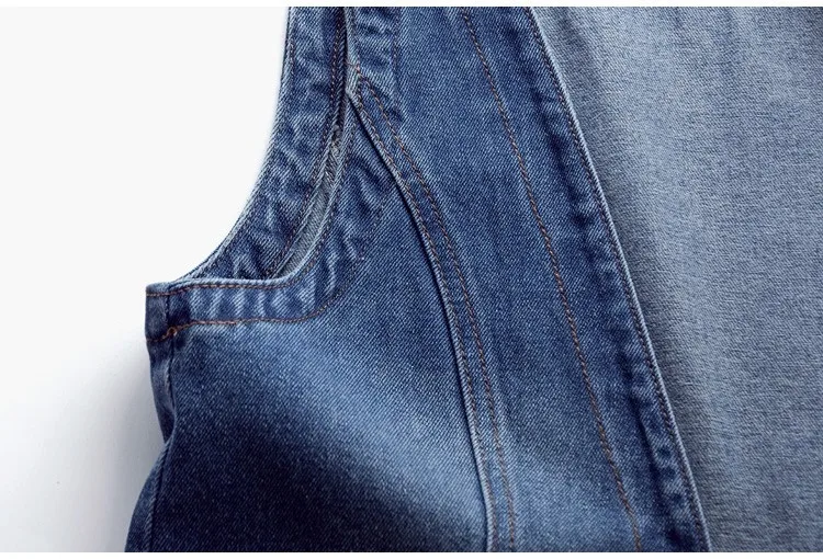 Women Vintage Denim Waistcoat Jacket 2026 Spring New Female Short Slim Sleeveless Coat Vest 6XL Single Breasted Solid Casual Top