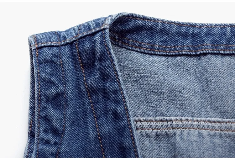 Women Vintage Denim Waistcoat Jacket 2026 Spring New Female Short Slim Sleeveless Coat Vest 6XL Single Breasted Solid Casual Top