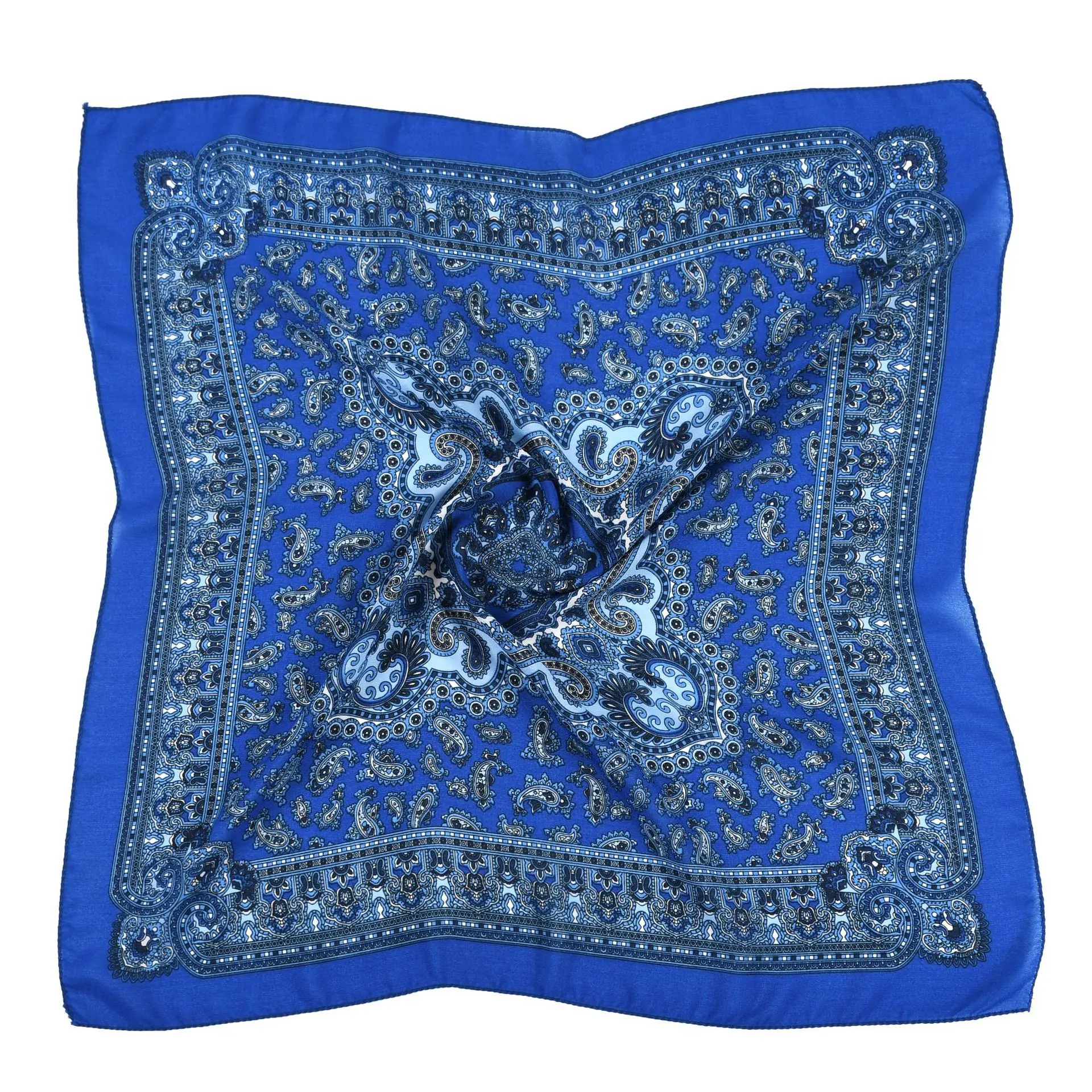 70*70cm Women Russian National Scarf Etnhic Style Floral Print Square Bandana Head Wraps Handkerchief Babushka Headband Scarves