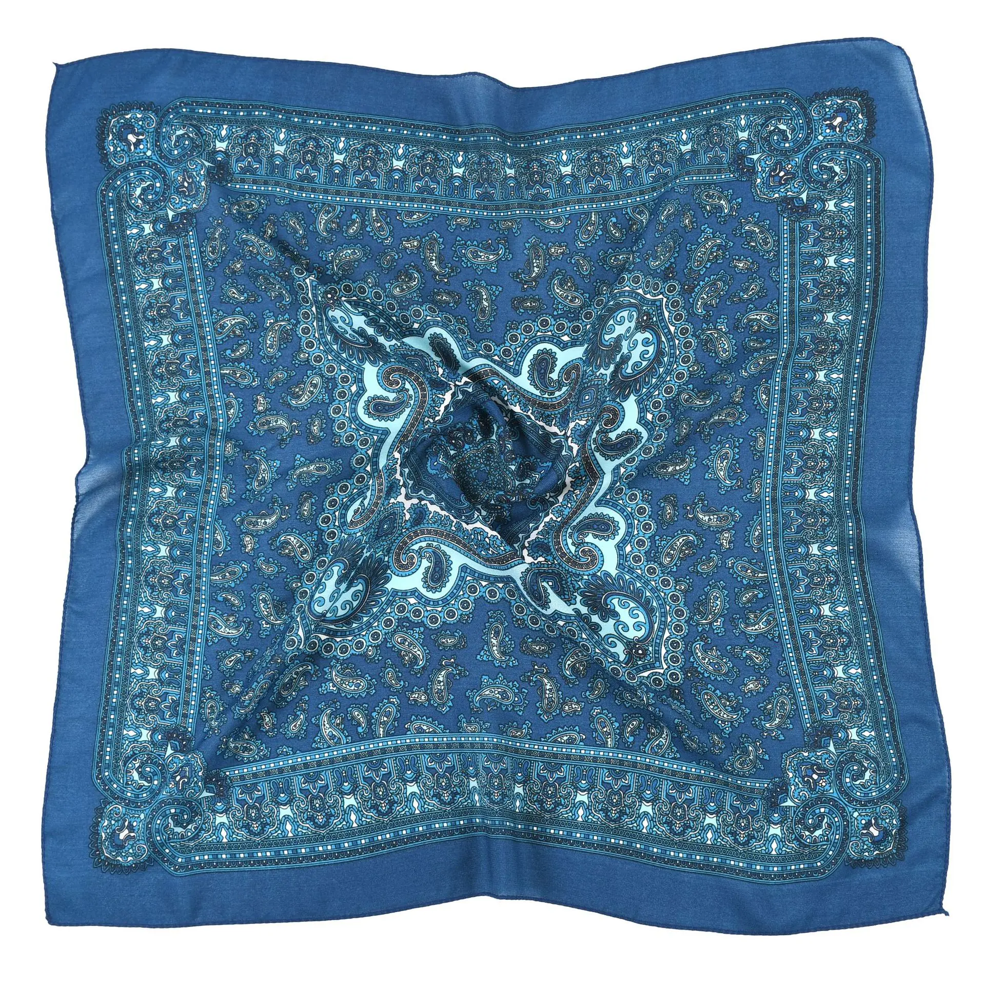 70*70cm Women Russian National Scarf Etnhic Style Floral Print Square Bandana Head Wraps Handkerchief Babushka Headband Scarves