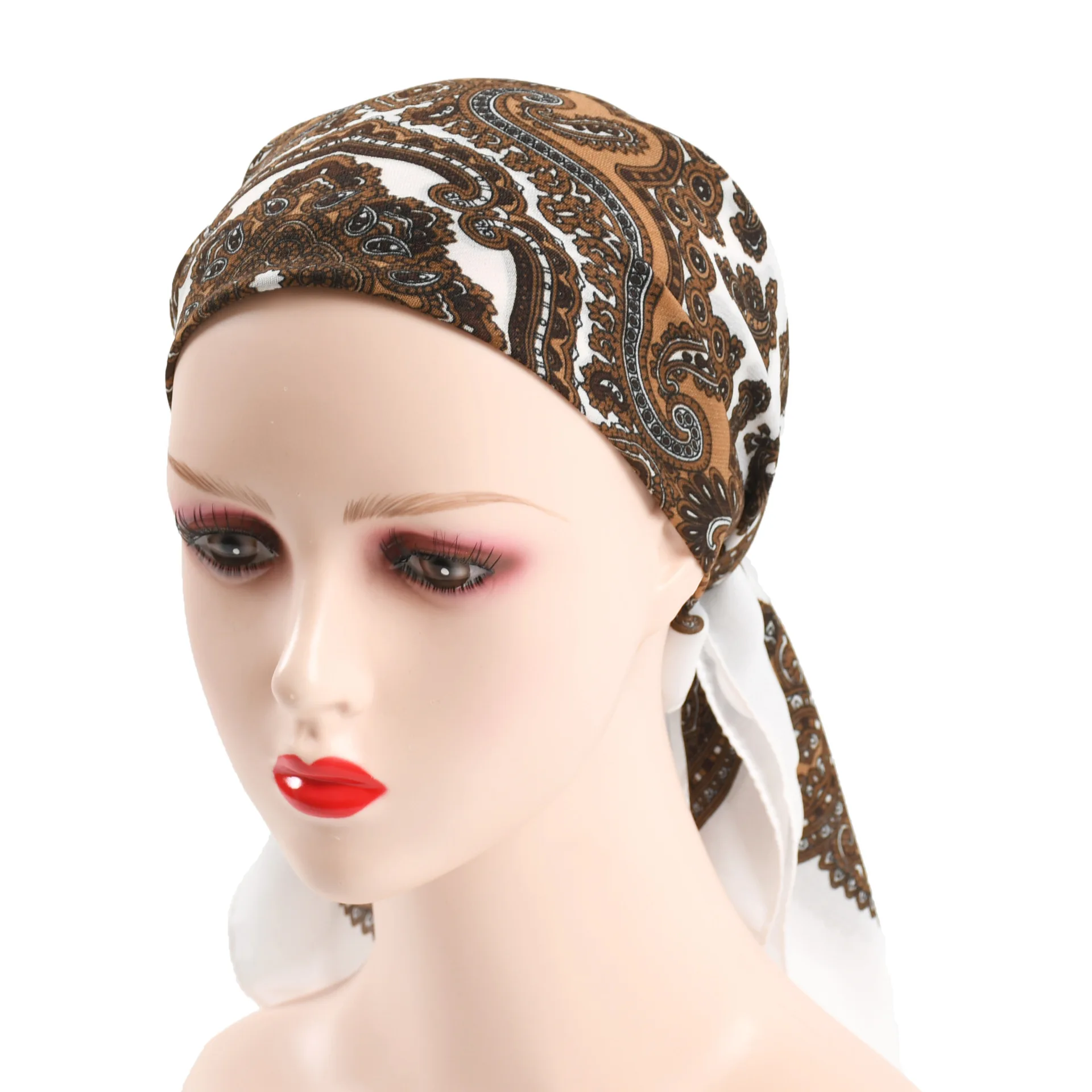 70*70cm Women Russian National Scarf Etnhic Style Floral Print Square Bandana Head Wraps Handkerchief Babushka Headband Scarves