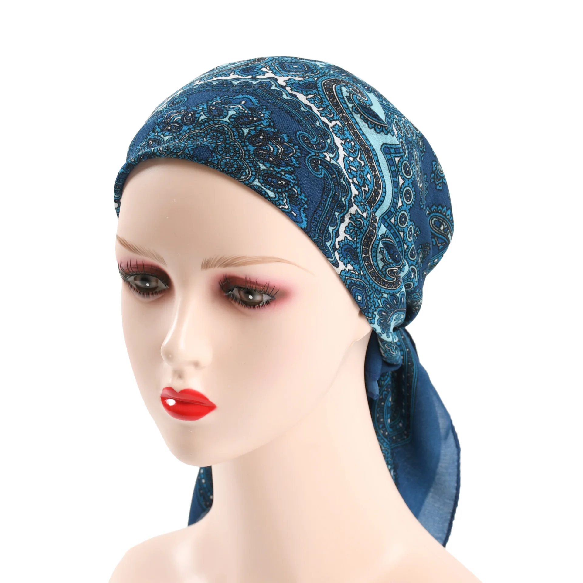 70*70cm Women Russian National Scarf Etnhic Style Floral Print Square Bandana Head Wraps Handkerchief Babushka Headband Scarves