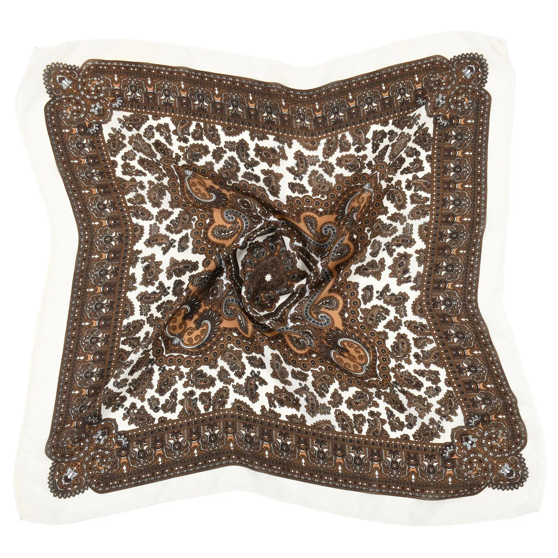 70*70cm Women Russian National Scarf Etnhic Style Floral Print Square Bandana Head Wraps Handkerchief Babushka Headband Scarves