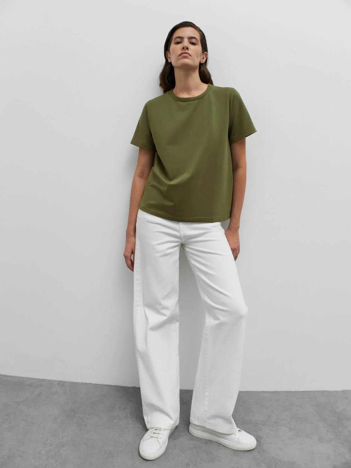 Bornladies 2025 Women's Summer 100% Cotton T-shirt Bottoming Basic Fashionable Solid Lady Short Sleeve Loose Tops Shirts