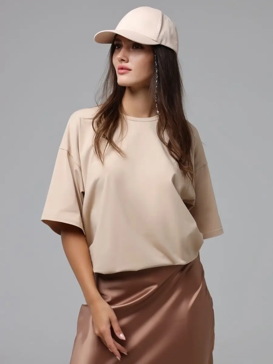 Bornladies 2025 Women's Summer 100% Cotton T-shirt Bottoming Basic Fashionable Solid Lady Short Sleeve Loose Tops Shirts
