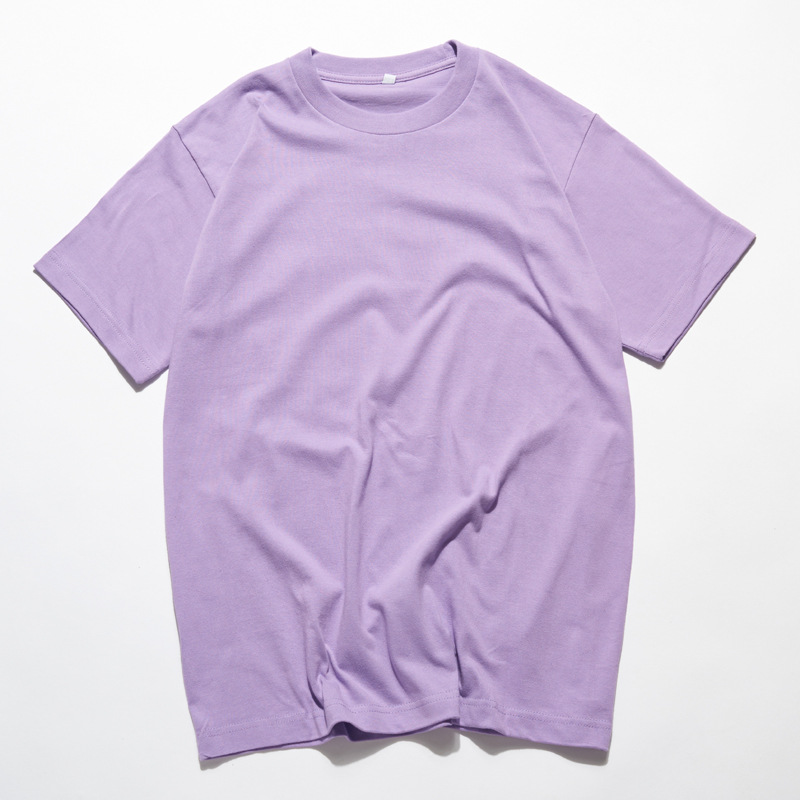 Bornladies 2025 Women's Summer 100% Cotton T-shirt Bottoming Basic Fashionable Solid Lady Short Sleeve Loose Tops Shirts
