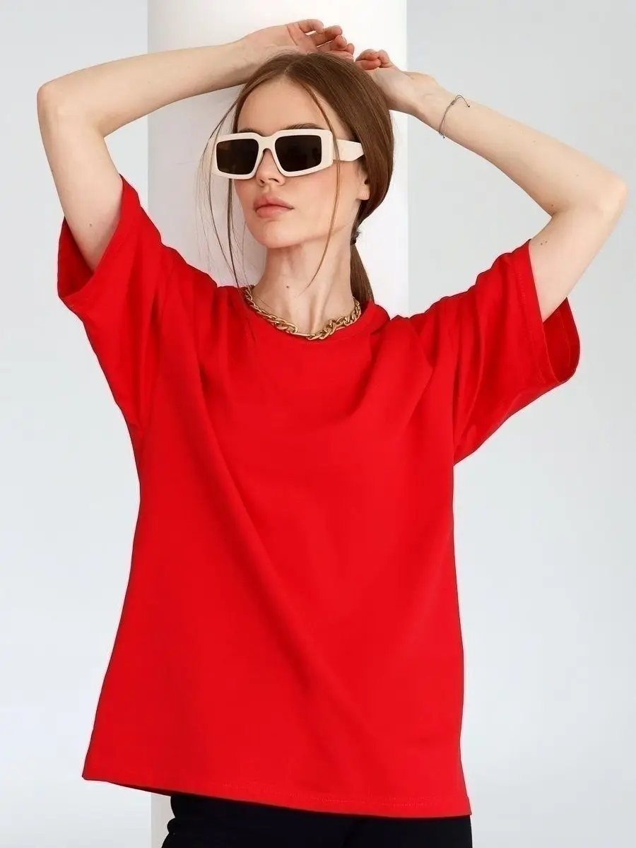 Bornladies 2025 Women's Summer 100% Cotton T-shirt Bottoming Basic Fashionable Solid Lady Short Sleeve Loose Tops Shirts