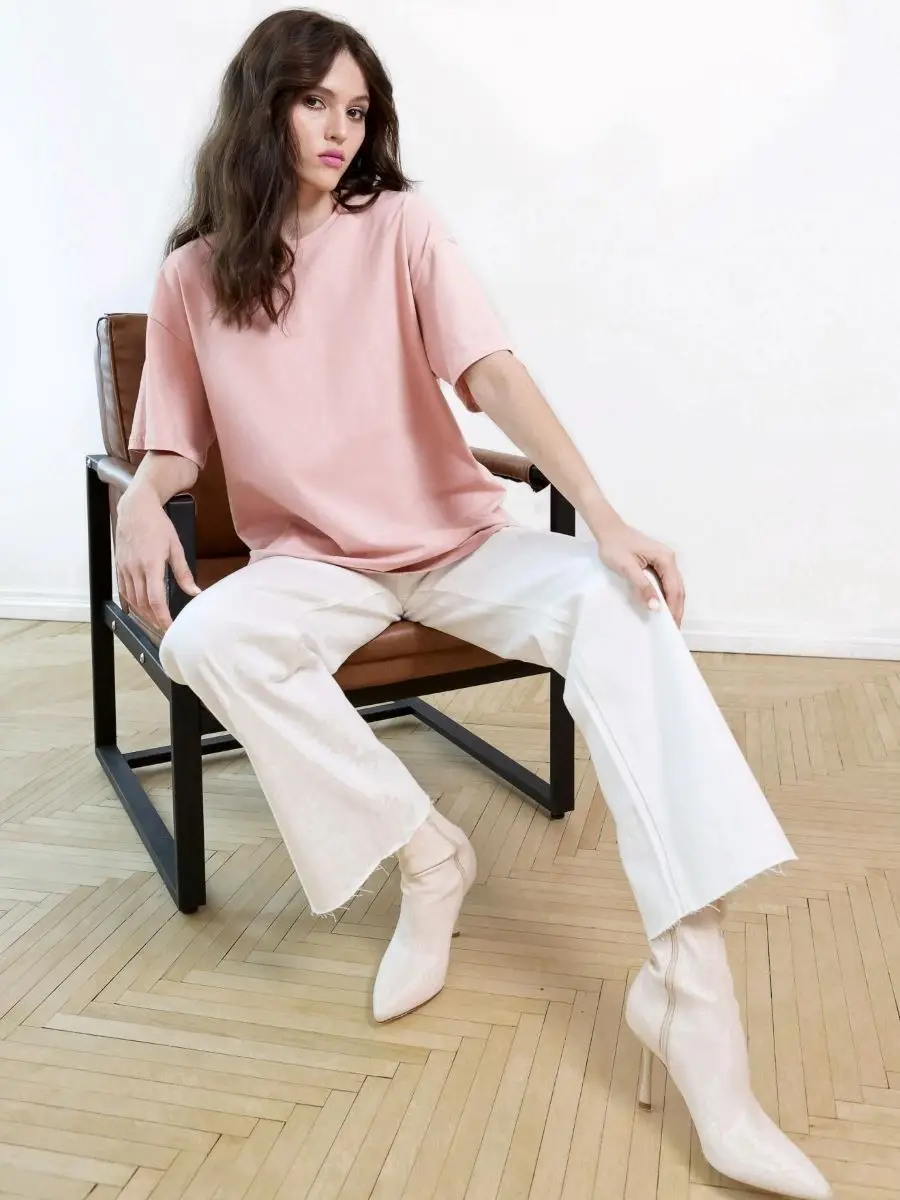 Bornladies 2025 Women's Summer 100% Cotton T-shirt Bottoming Basic Fashionable Solid Lady Short Sleeve Loose Tops Shirts