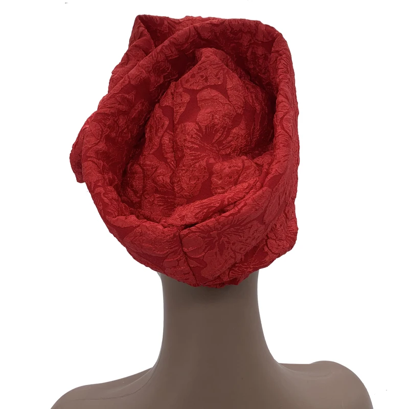 Big Flower Turban Bonnet Fashion Women's Head Wraps African Auto Gele Headties Muslim Headscarf Caps