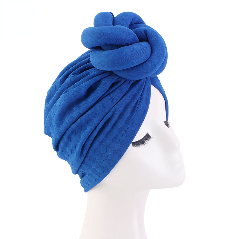 African Print Women Large Flower Stretch Turban Hat Headwrap Bonnet Hat Wedding Party Headwear Lady Muslim Hijab Hat Head Cover